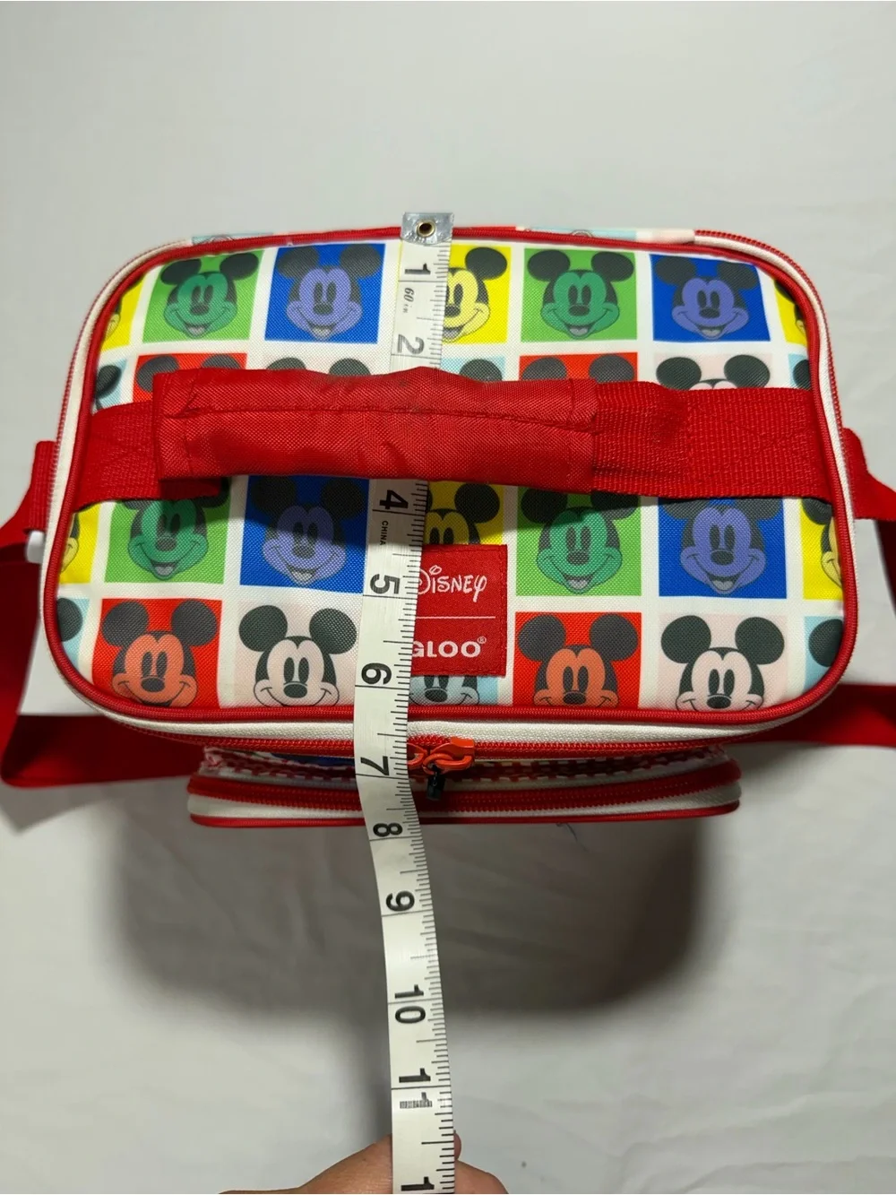 Disney Multicolor Mickey Mouse Red Accent Lunch Bag